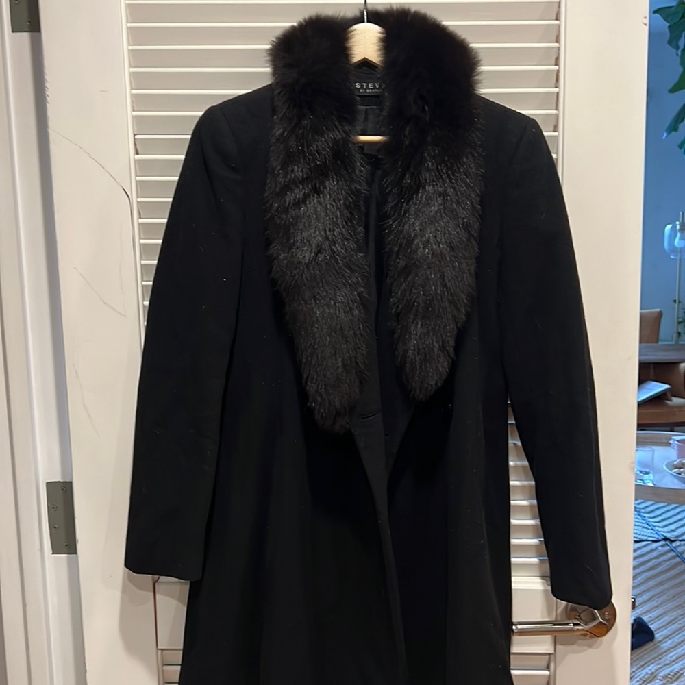 Fur Collar Wool Coat